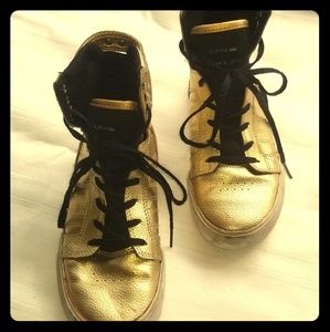 *PRE-LOVED* Supra Muska 001 GOLD  Kid's Sneakers